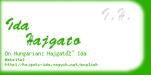 ida hajgato business card